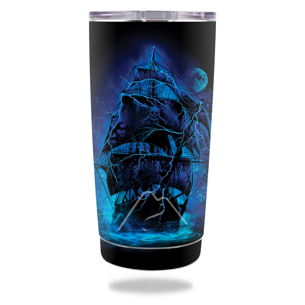 Picture of MightySkins OZTUM20-Pirate Storm Skin for Ozark Trail 20 oz Tumbler 2016 - Pirate Storm