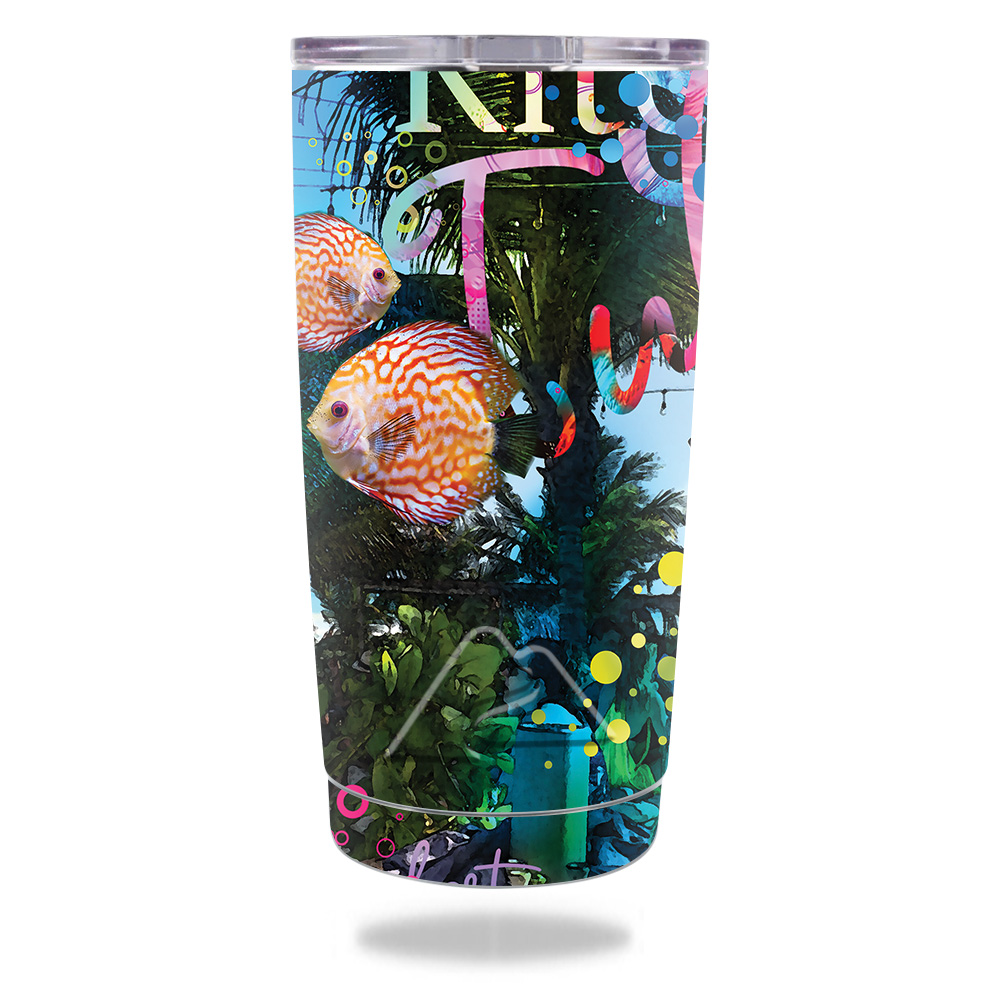 Picture of MightySkins OZTUM20-Psychedelic Vacation Skin for Ozark Trail 20 oz Tumbler 2016 - Psychedelic Vacation