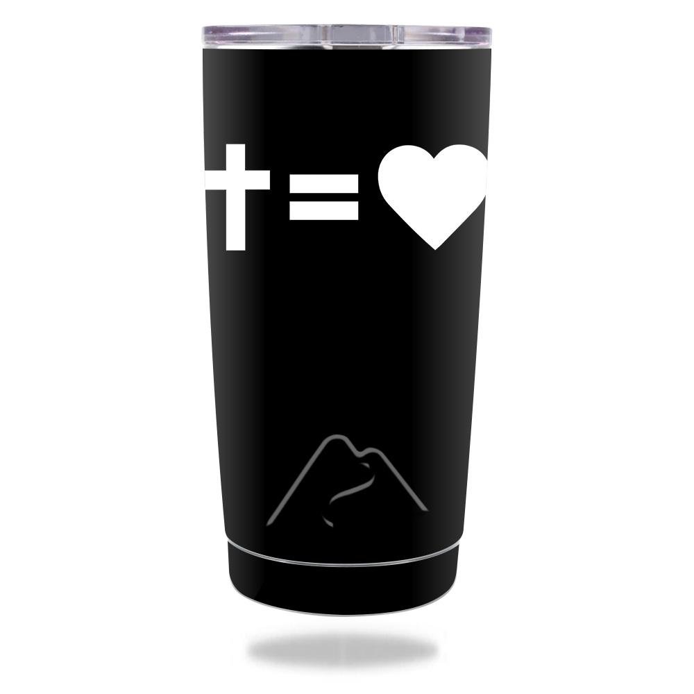 Picture of MightySkins OZTUM20-Cross Equals Love Skin for Ozark Trail 20 oz Tumbler 2016 - Cross Equals Love
