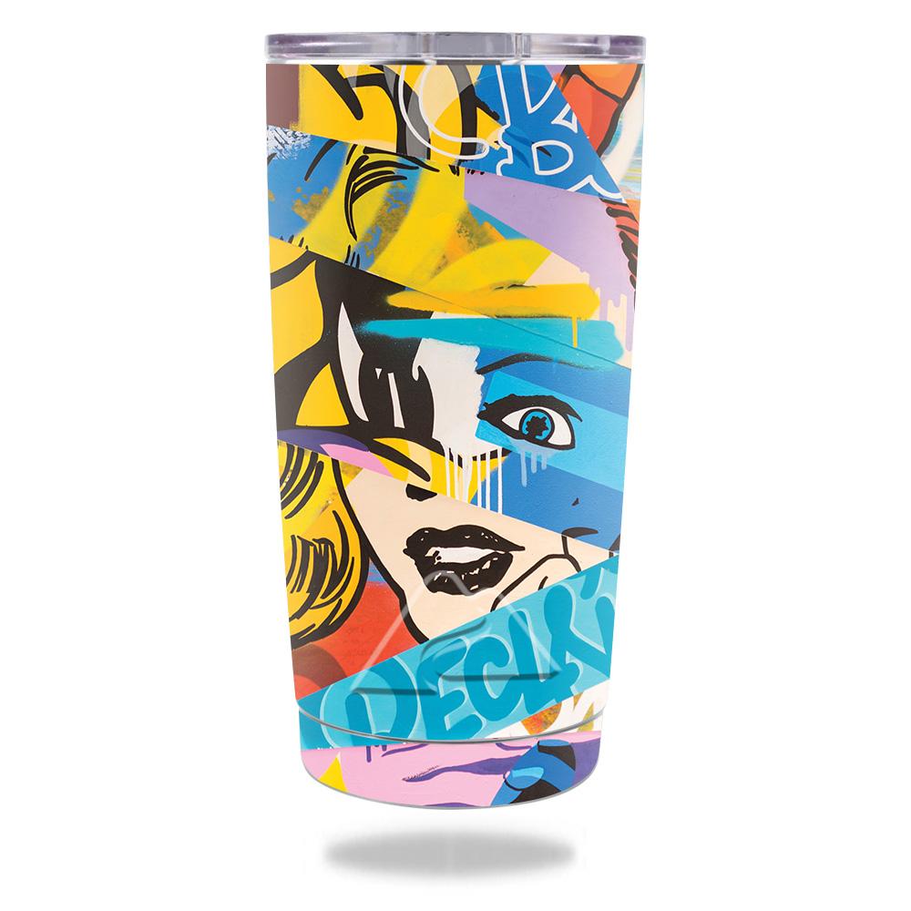 Picture of MightySkins OZTUM20-Cut Up Art Skin for Ozark Trail 20 oz Tumbler 2016 - Cut Up Art