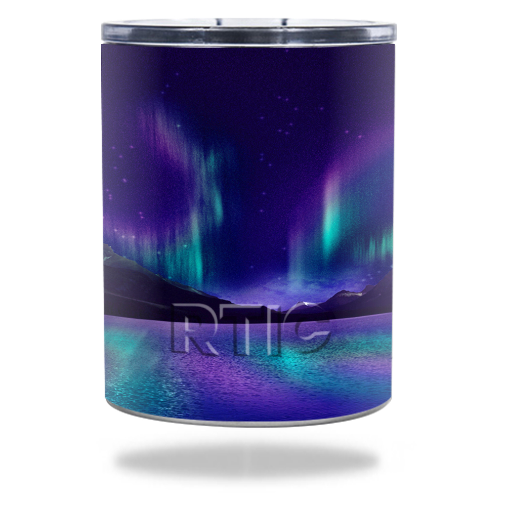 Picture of MightySkins RTLOW10-Aurora Borealis Skin for RTIC Lowball 10 oz 2016 Wrap Cover Sticker - Aurora Borealis