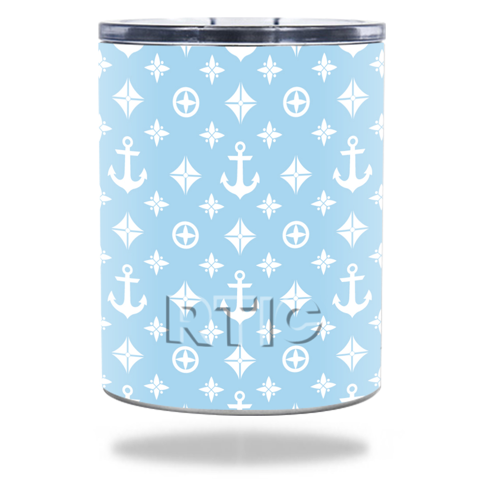 Picture of MightySkins RTLOW10-Baby Blue Designer Skin for RTIC Lowball 10 oz 2016 Wrap Cover Sticker - Baby Blue Designer
