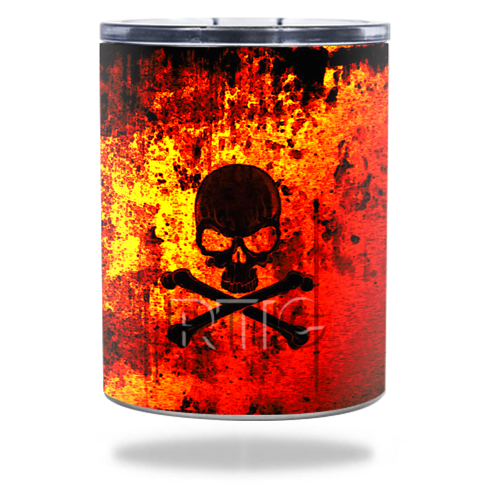 Picture of MightySkins RTLOW10-Bio Skull Skin for RTIC Lowball 10 oz 2016 Wrap Cover Sticker - Bio Skull