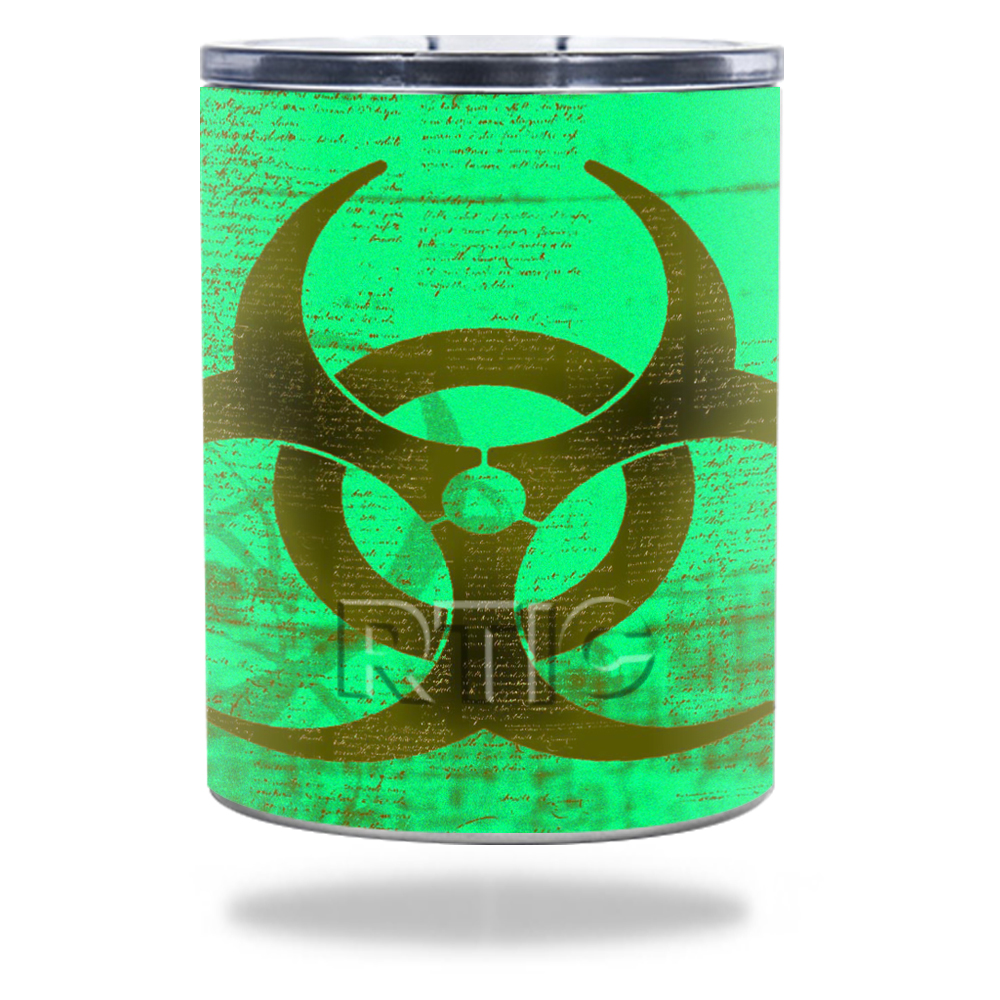 Picture of MightySkins RTLOW10-Biohazard Skin for RTIC Lowball 10 oz 2016 Wrap Cover Sticker - Biohazard