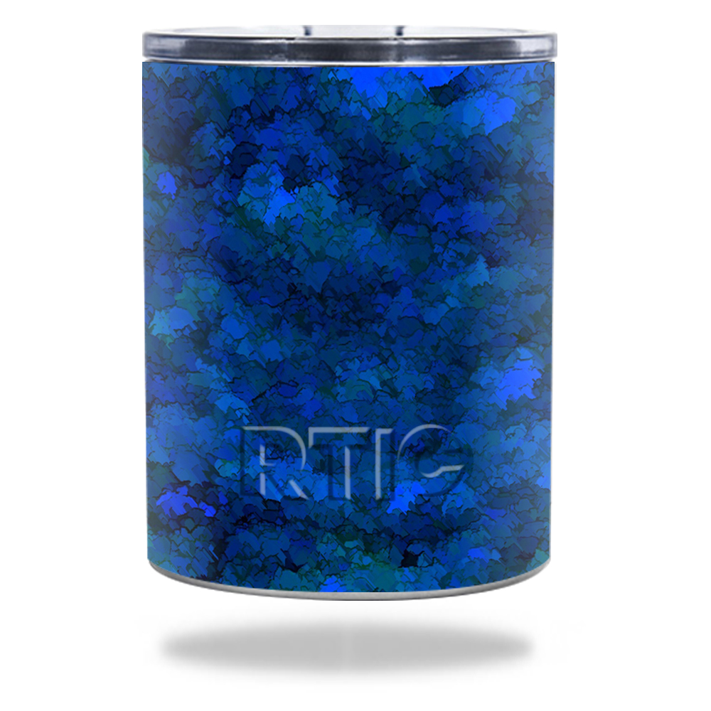 Picture of MightySkins RTLOW10-Blue Ice Skin for RTIC Lowball 10 oz 2016 Wrap Cover Sticker - Blue Ice