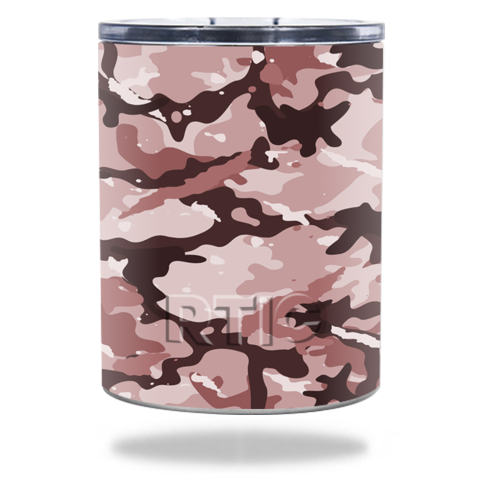 Picture of MightySkins RTLOW10-Brown Camo Skin for RTIC Lowball 10 oz 2016 Wrap Cover Sticker - Brown Camo