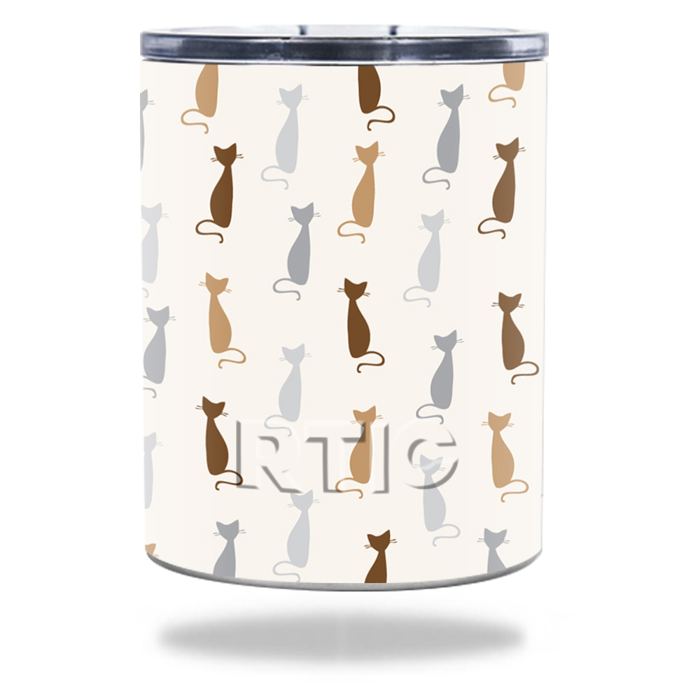 Picture of MightySkins RTLOW10-Cat Lady Skin for RTIC Lowball 10 oz 2016 Wrap Cover Sticker - Cat Lady