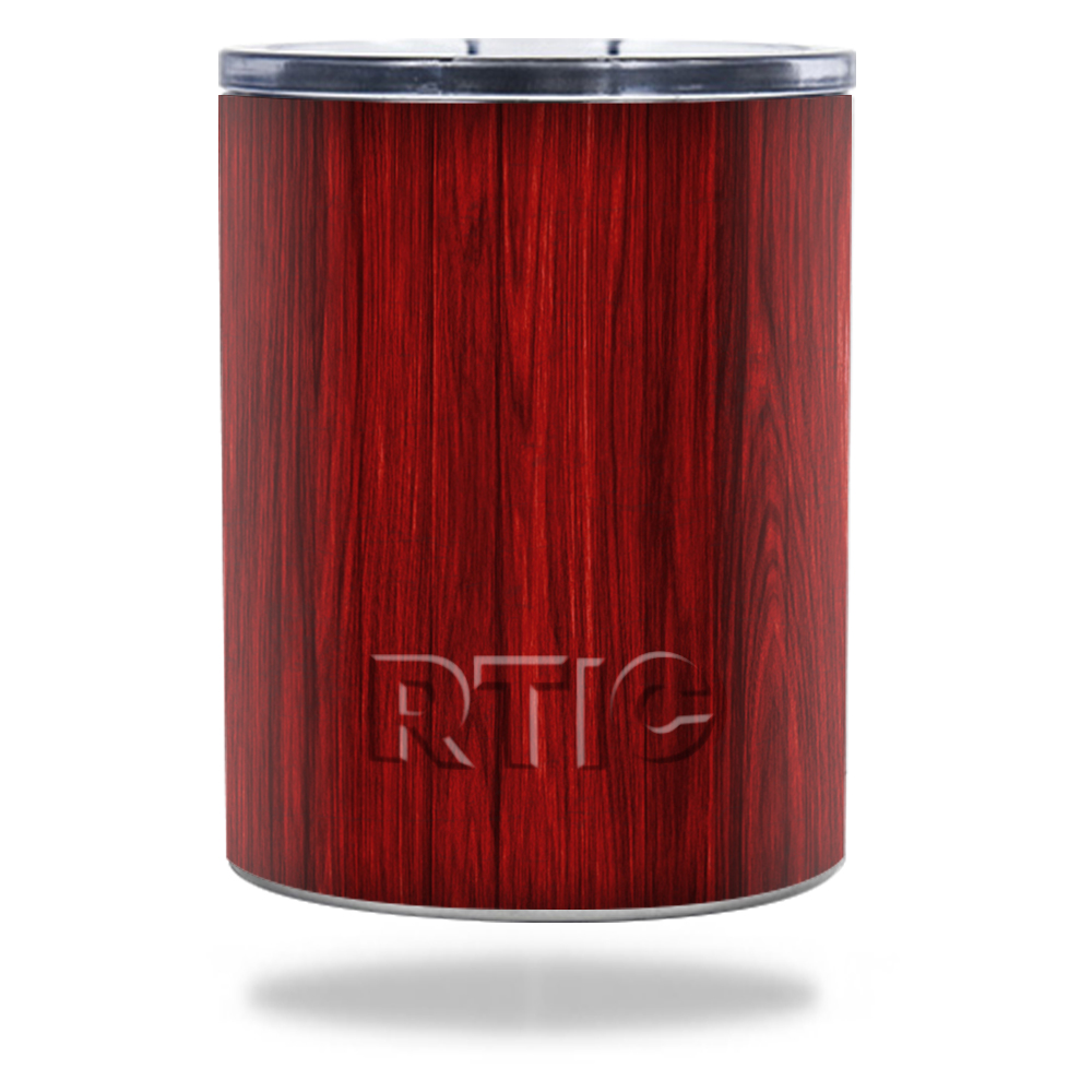 Picture of MightySkins RTLOW10-Cherry Grain Skin for RTIC Lowball 10 oz 2016 Wrap Cover Sticker - Cherry Grain