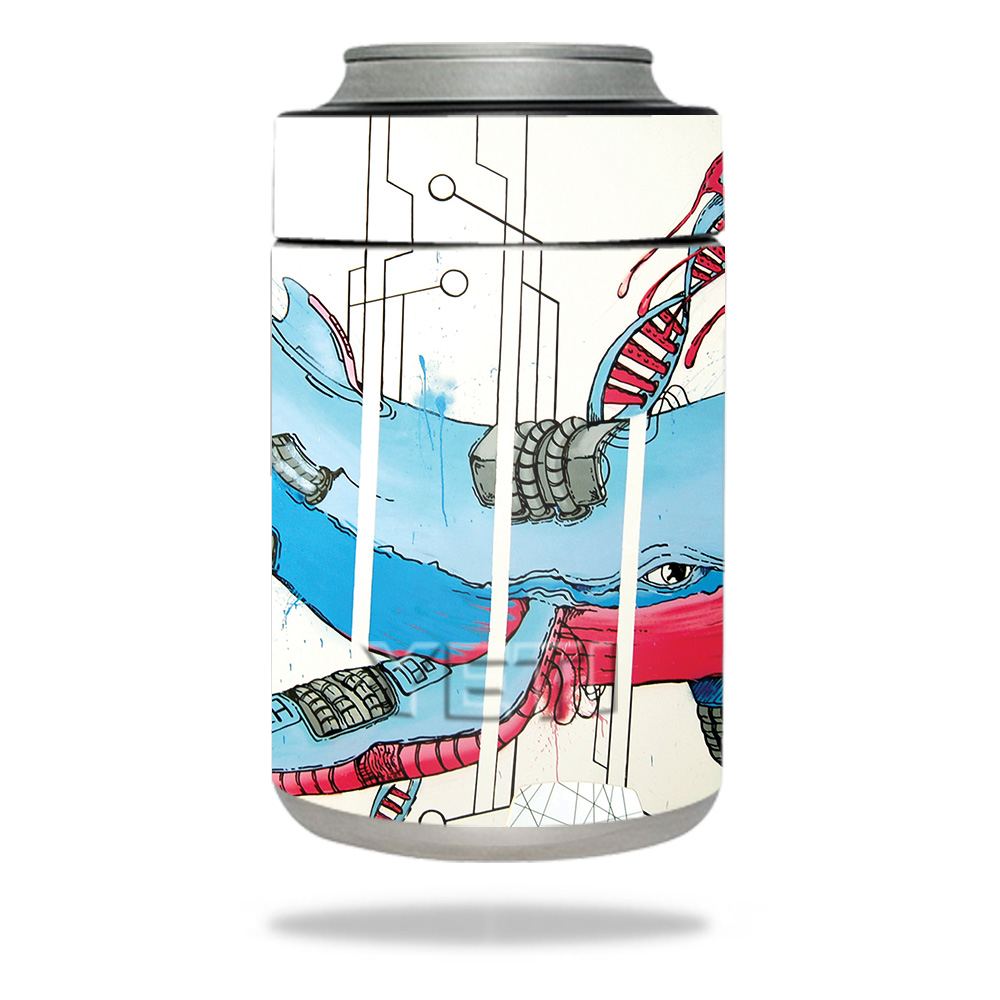 Picture of MightySkins YERAMCOL-Robo Whale Skin for Yeti Colster - Robo Whale