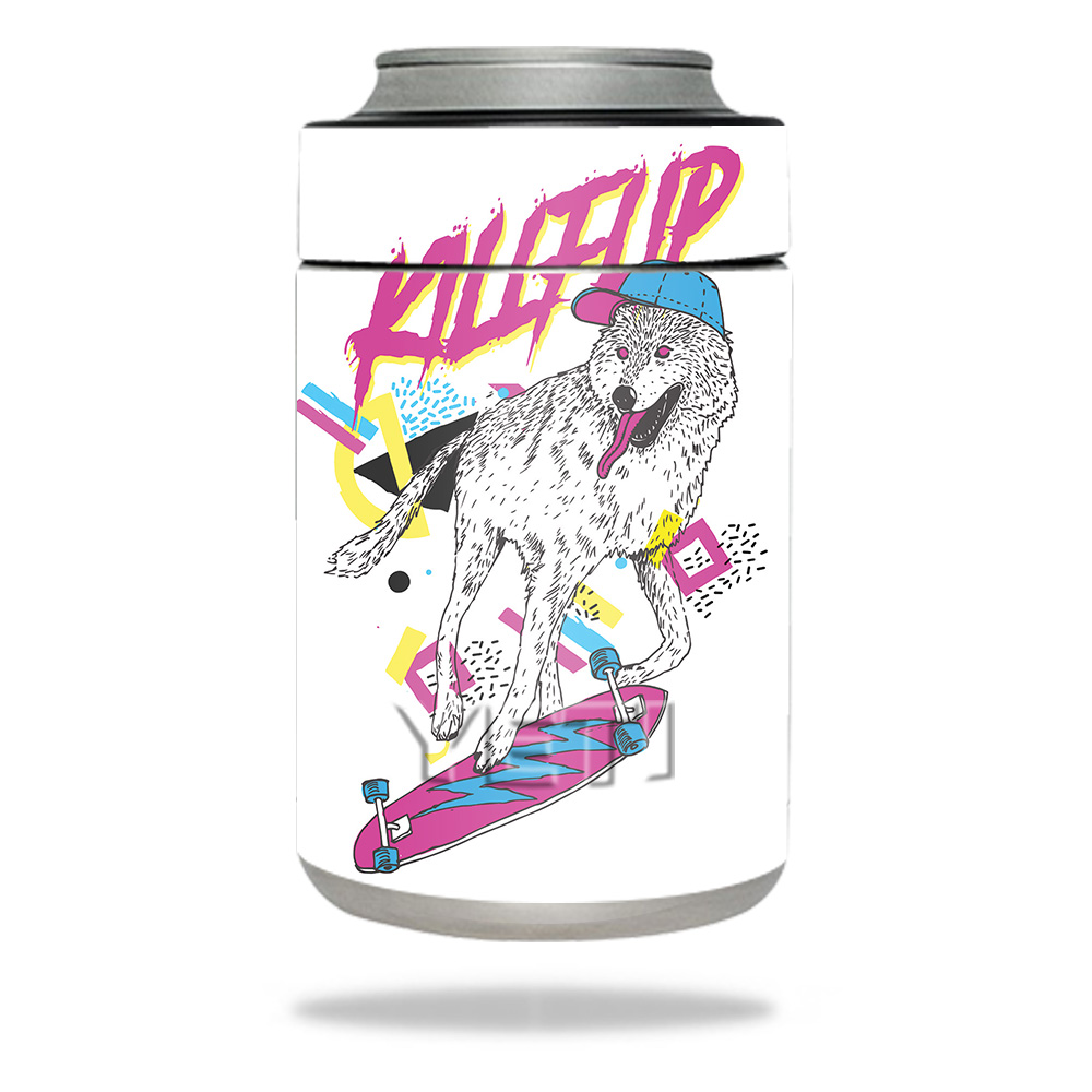 Picture of MightySkins YERAMCOL-Skater Wolf Skin for Yeti Colster - Skater Wolf