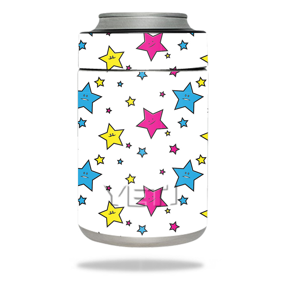 Picture of MightySkins YERAMCOL-Smiley Stars Skin for Yeti Colster - Smiley Stars