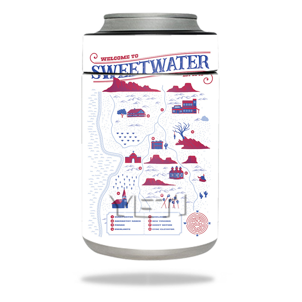 Picture of MightySkins YERAMCOL-Sweetwater Map Skin for Yeti Colster - Sweetwater Map