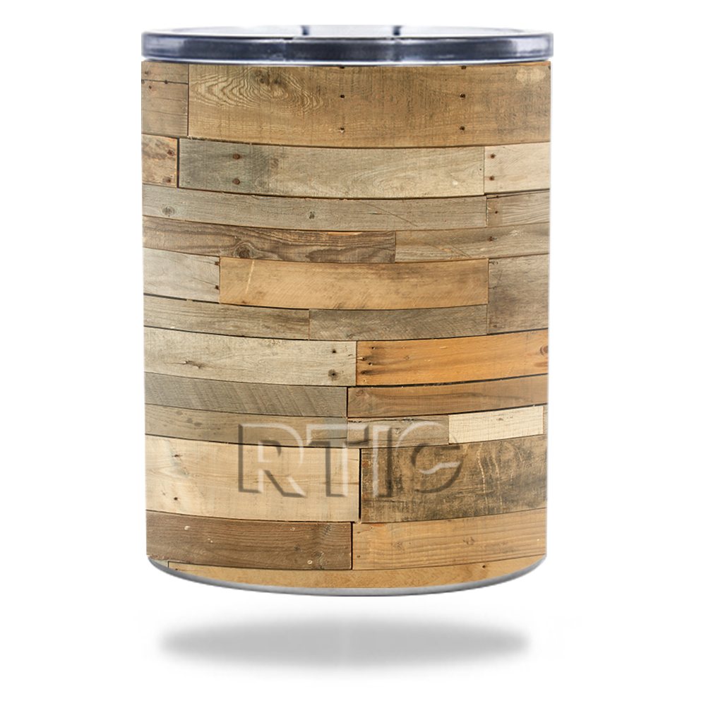 Picture of MightySkins RTLOW10-Reclaimed Wood Skin for RTIC Lowball 10 oz 2016 Wrap Cover Sticker - Reclaimed Wood