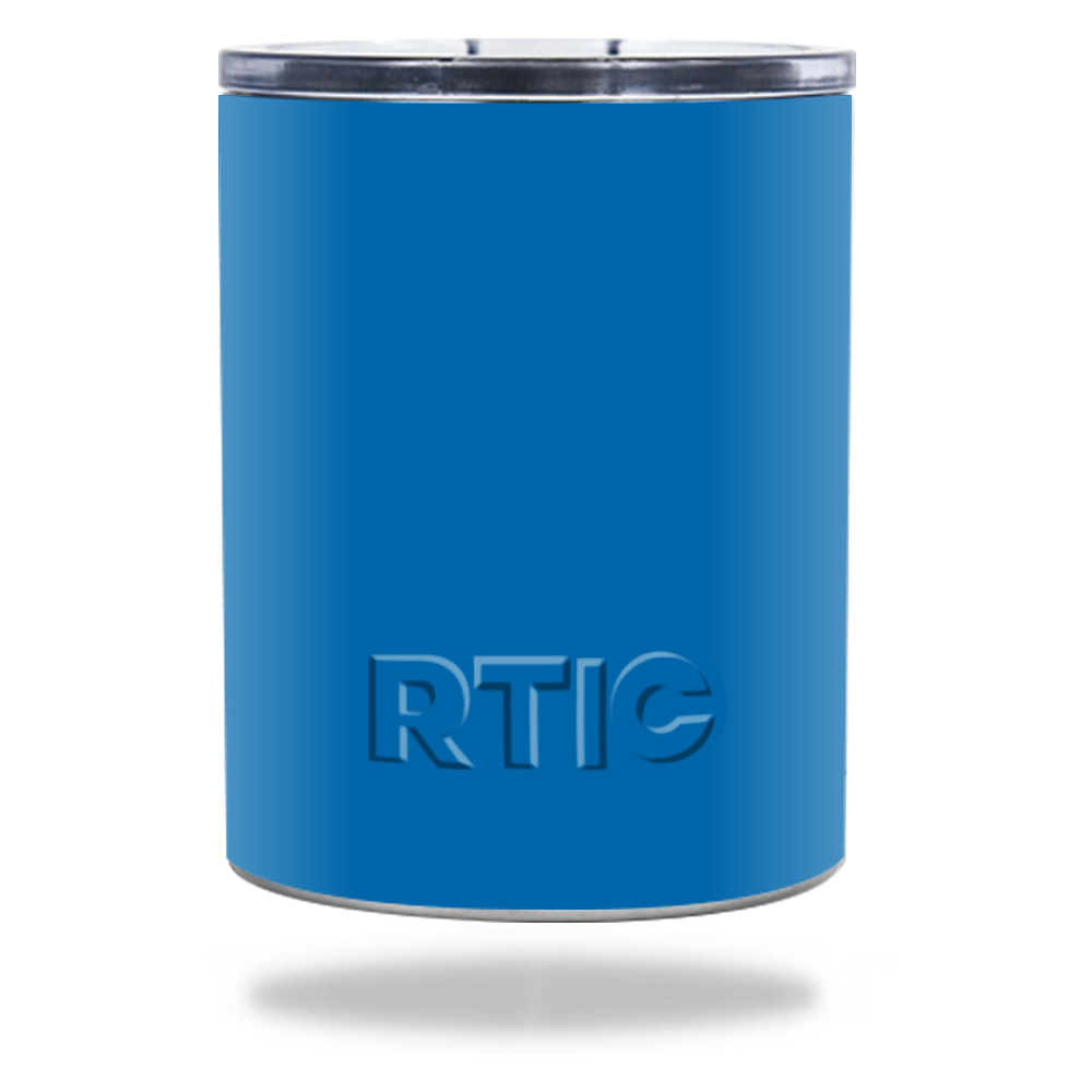 Picture of MightySkins RTLOW10-Solid Blue Skin for RTIC Lowball 10 oz 2016 Wrap Cover Sticker - Solid Blue
