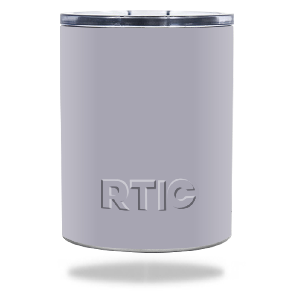 Picture of MightySkins RTLOW10-Solid Gray Skin for RTIC Lowball 10 oz 2016 Wrap Cover Sticker - Solid Gray