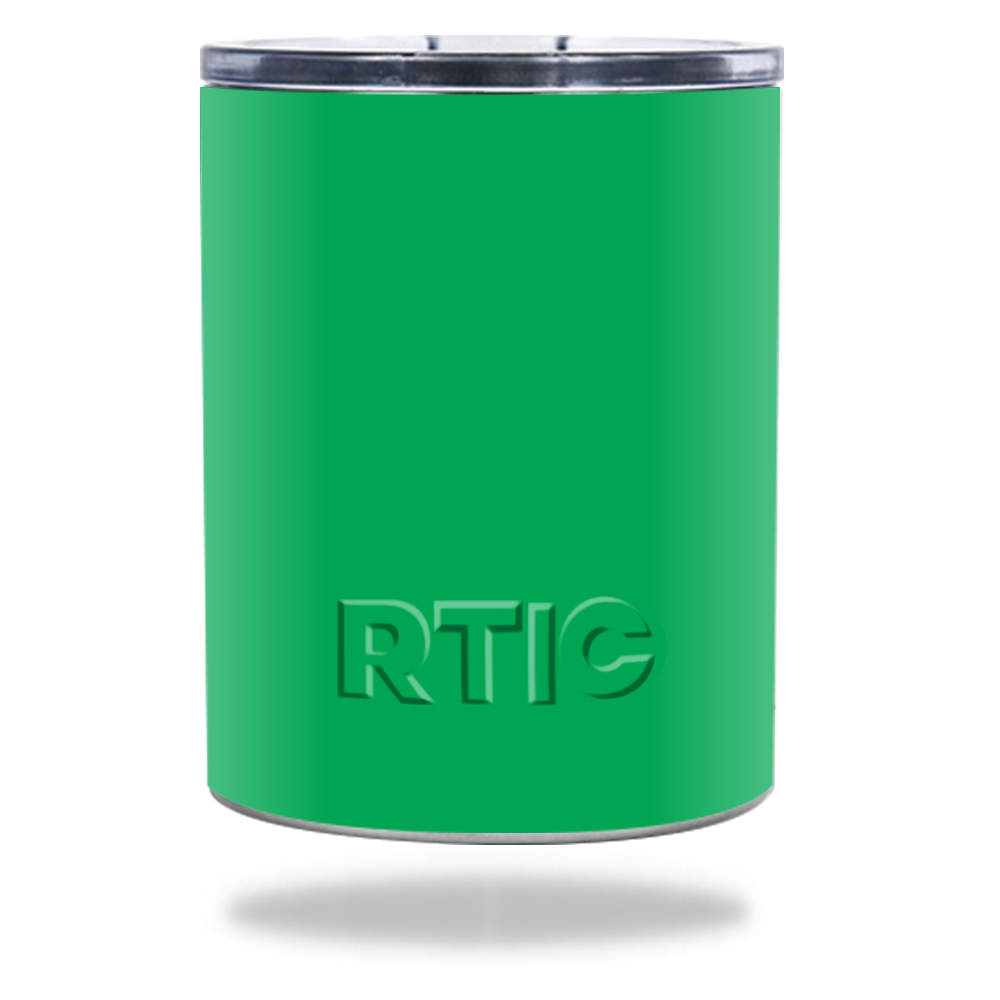 Picture of MightySkins RTLOW10-Solid Green Skin for RTIC Lowball 10 oz 2016 Wrap Cover Sticker - Solid Green