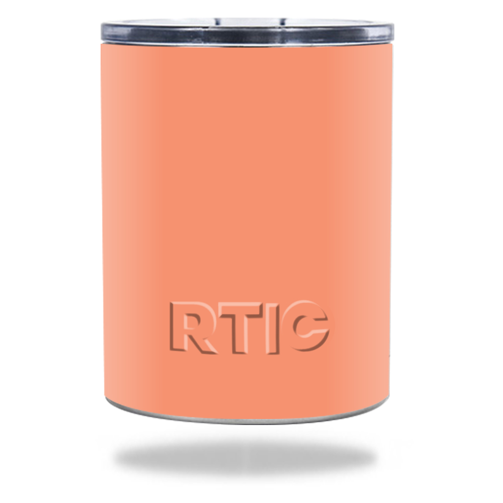 Picture of MightySkins RTLOW10-Solid Peach Skin for RTIC Lowball 10 oz 2016 Wrap Cover Sticker - Solid Peach