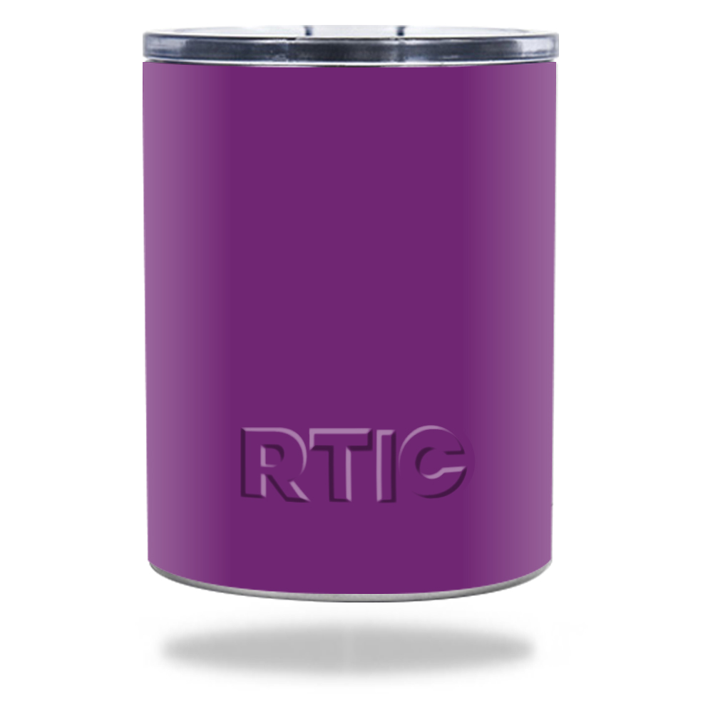 Picture of MightySkins RTLOW10-Solid Purple Skin for RTIC Lowball 10 oz 2016 Wrap Cover Sticker - Solid Purple