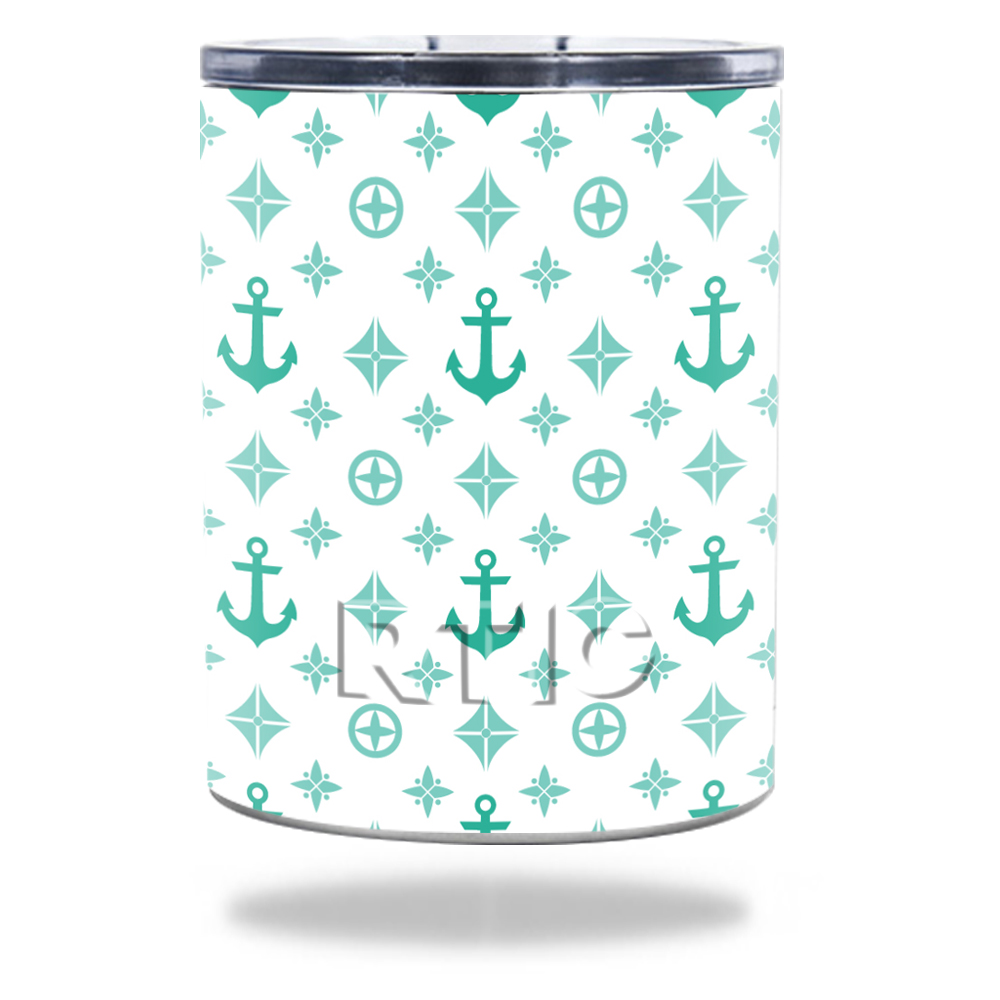 Picture of MightySkins RTLOW10-Teal Designer Skin for RTIC Lowball 10 oz 2016 Wrap Cover Sticker - Teal Designer