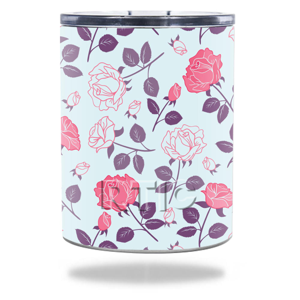 Picture of MightySkins RTLOW10-Vintage Floral Skin for RTIC Lowball 10 oz 2016 Wrap Cover Sticker - Vintage Floral