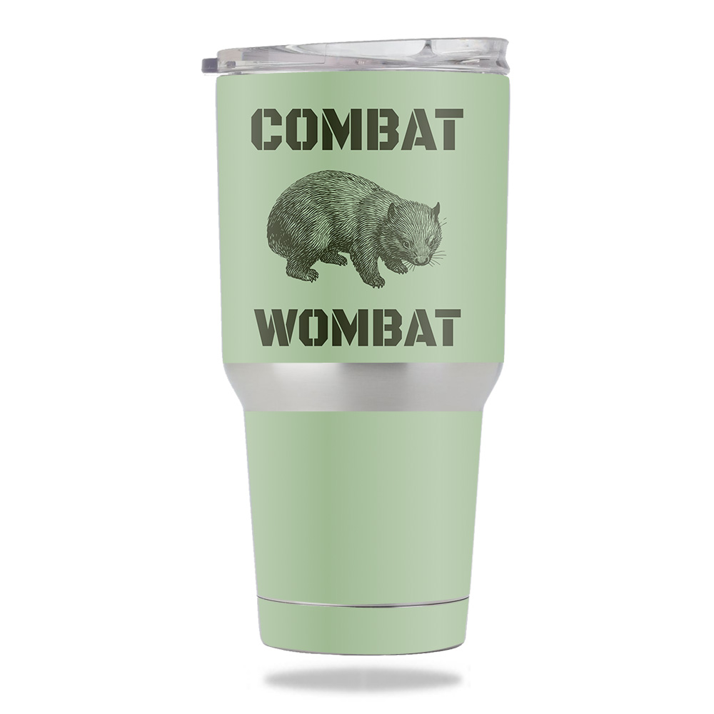 Picture of MightySkins METUM30-Combat Wombat Skin for Members Mark 30 oz Tumbler - Combat Wombat