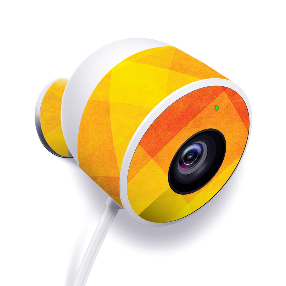 NECAOUT-Orange Texture Skin for Nest Cam Outdoor Security Camera - Orange Texture -  MightySkins
