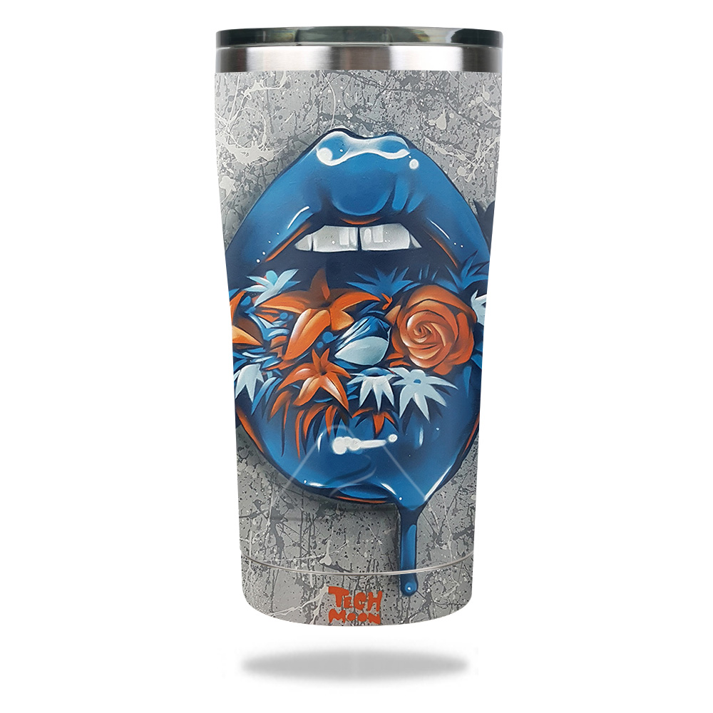 Picture of MightySkins OZTUM2017-Blue Lips Skin for Ozark Trail 20 oz Tumbler 2017 - Blue Lips
