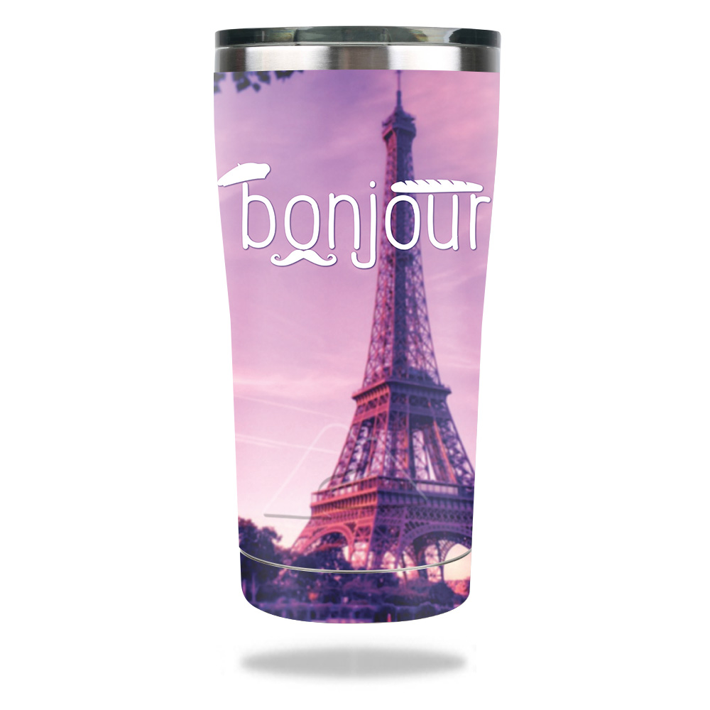 Picture of MightySkins OZTUM2017-Bonjour Skin for Ozark Trail 20 oz Tumbler 2017 - Bonjour