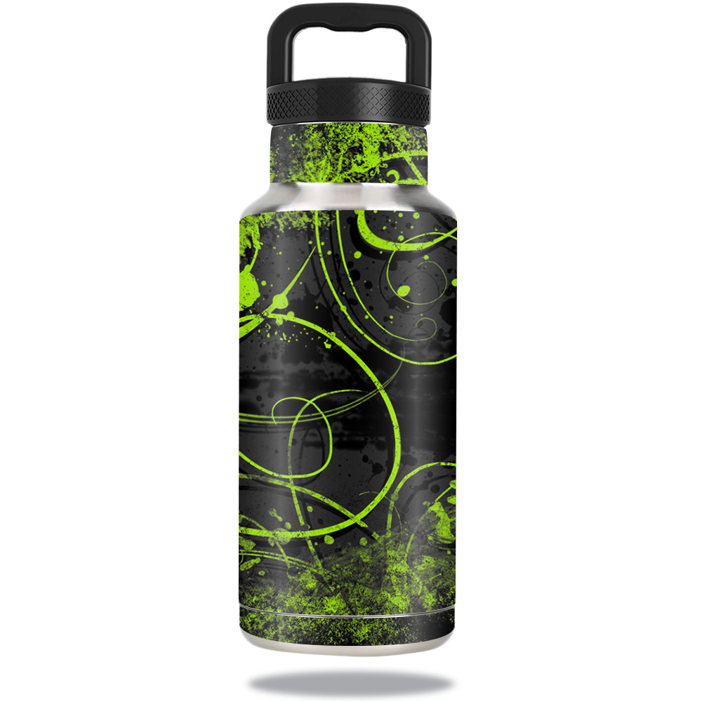 Picture of MightySkins OZBOT36-Green Distortion Skin for Ozark Trail Water 36 oz Bottle Wrap Cover Sticker - Green Distortion