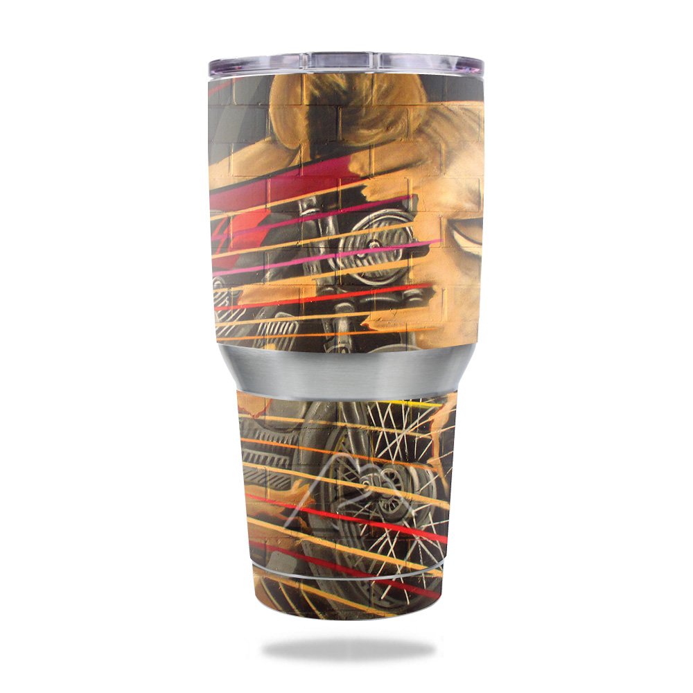 Picture of MightySkins OZTUM30-Panther Motorcycle Skin for Ozark Trail 30 oz Tumbler - Panther Motorcycle