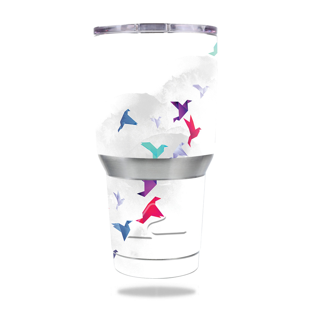 Picture of MightySkins OZTUM30-Paper Birds Skin for Ozark Trail 30 oz Tumbler - Paper Birds