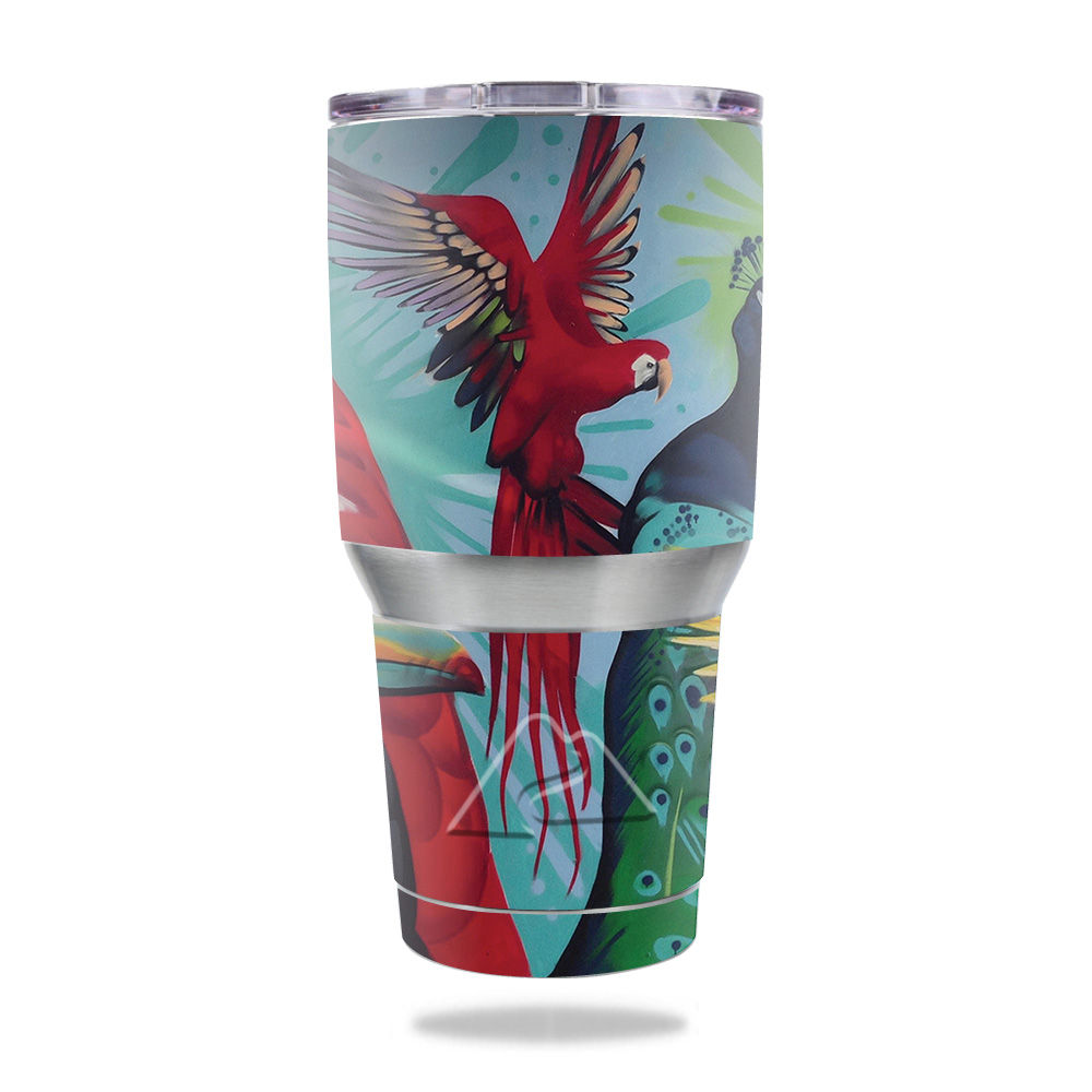 Picture of MightySkins OZTUM30-Parrot Paradise Skin for Ozark Trail 30 oz Tumbler - Parrot Paradise