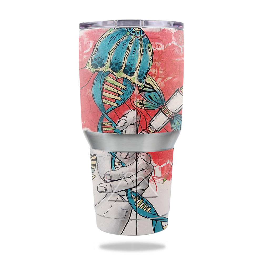 Picture of MightySkins OZTUM30-Red Grasp Skin for Ozark Trail 30 oz Tumbler - Red Grasp