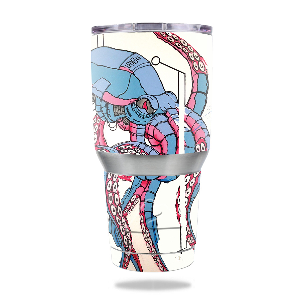 Picture of MightySkins OZTUM30-Robo Squid Skin for Ozark Trail 30 oz Tumbler - Robo Squid