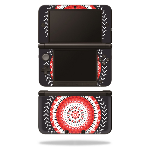 NI3DSXL-Red Aztec Skin for Nintendo 3DS XL Original 2012-2014 Models Sticker Wrap - Red Aztec -  MightySkins
