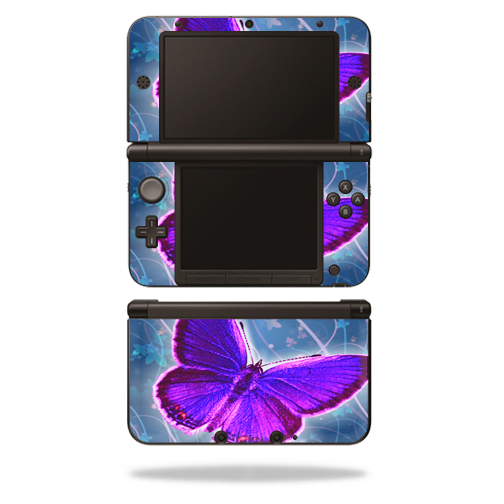 MightySkins NI3DSXL-Violet Butterfly