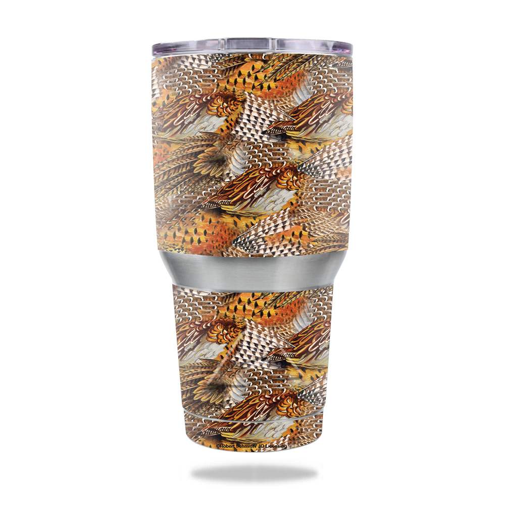 Picture of MightySkins OZTUM30-Pheasant Feathers Skin for Ozark Trail 30 oz Tumbler - Pheasant Feathers