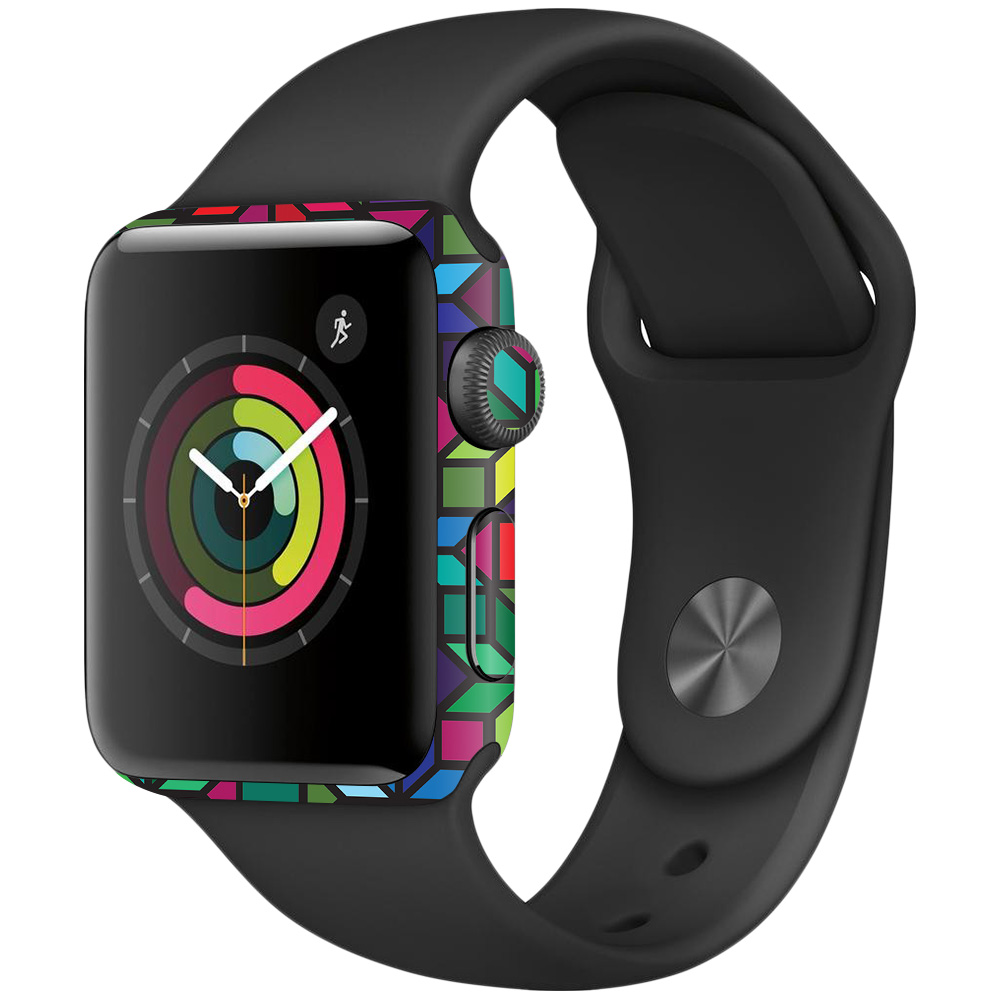 Picture of MightySkins APW382-Stained Glass Window Skin for Apple Watch Series 2 38 mm - Stained Glass Window