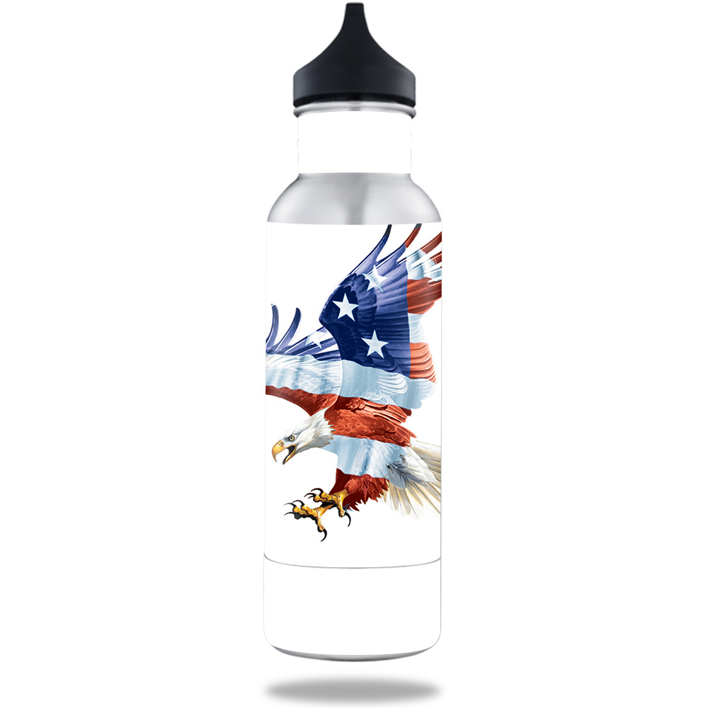 Picture of MightySkins BOKE12ST-American Eagle Skin for 12 oz Standard Keeper Bottle - American Eagle