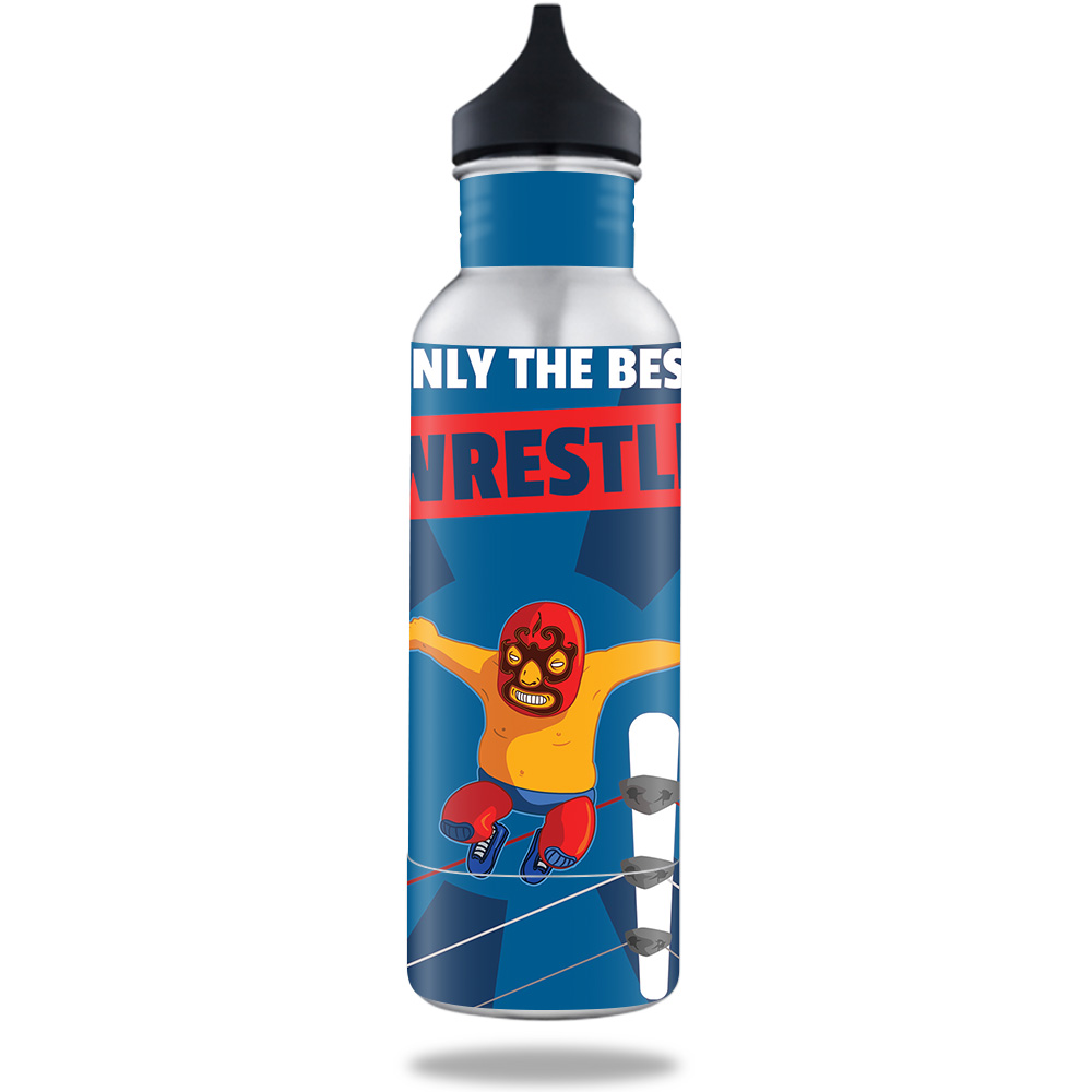 Picture of MightySkins BOKE12ST-Best Wrestle Skin for 12 oz Standard Keeper Bottle - Best Wrestle