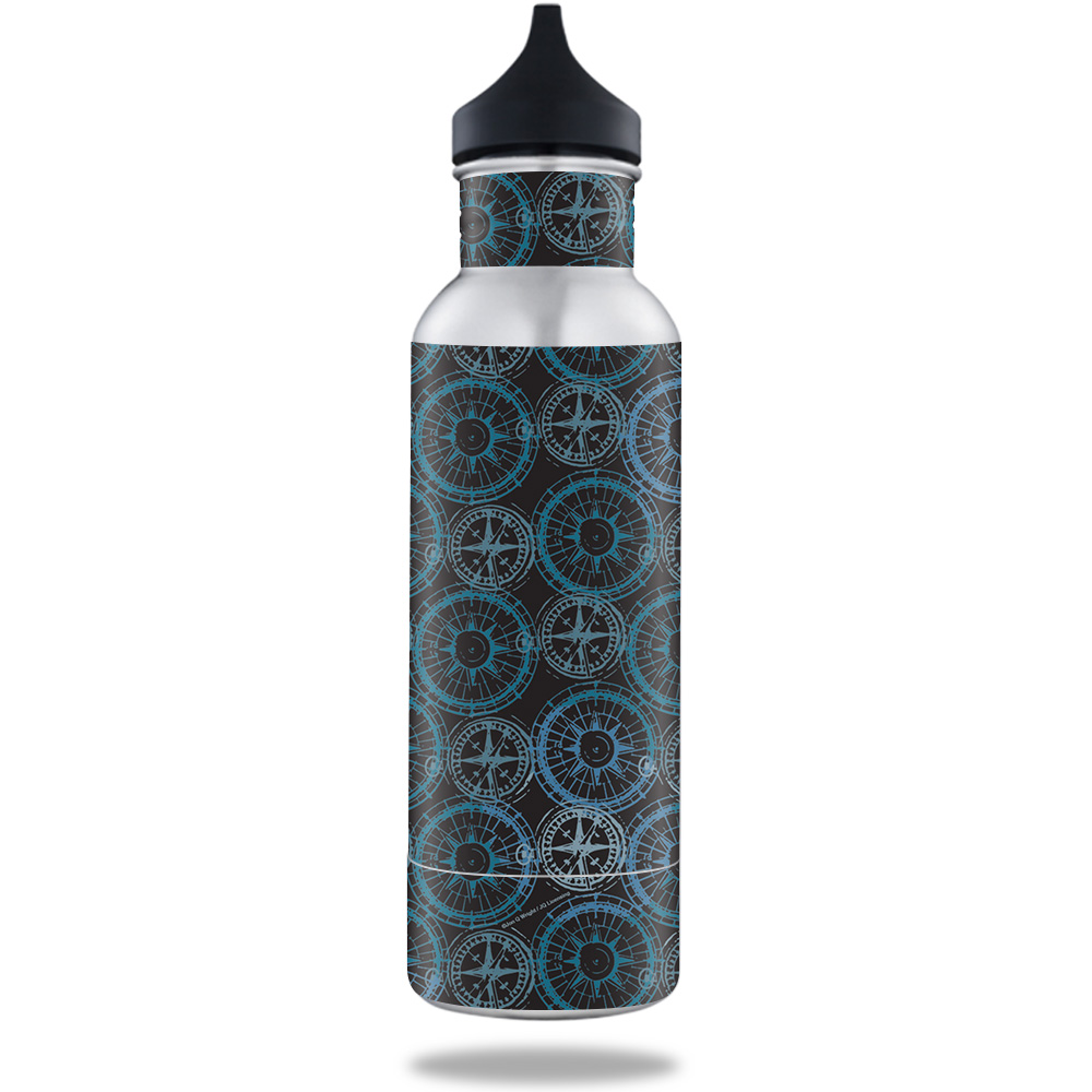 Picture of MightySkins BOKE12ST-Compass Tile Skin for 12 oz Standard Keeper Bottle - Compass Tile