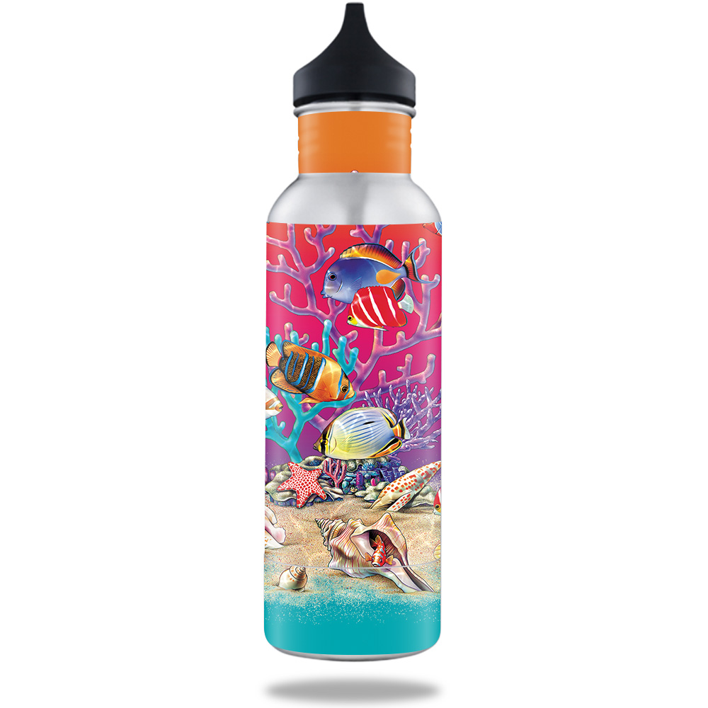 Picture of MightySkins BOKE12ST-Coral Garden Skin for 12 oz Standard Keeper Bottle - Coral Garden