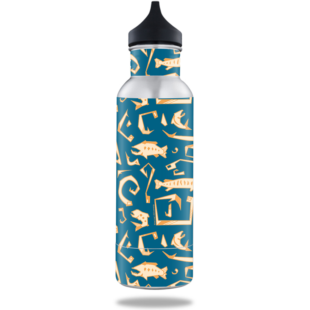 Picture of MightySkins BOKE12ST-Deco Fish Skin for 12 oz Standard Keeper Bottle - Deco Fish