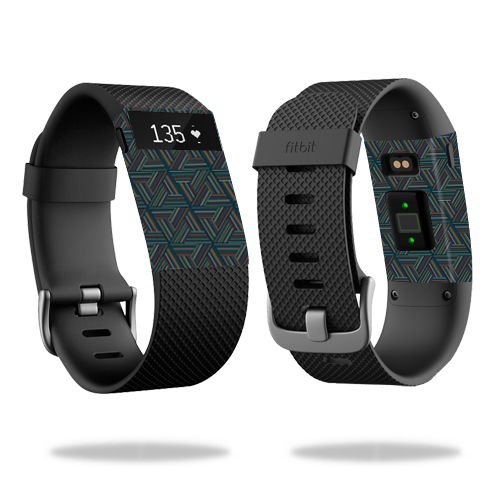 FITCHARHR-Triangle Stripes Skin for Fitbit Charge HR Cover Sticker Watch - Triangle Stripes -  MightySkins