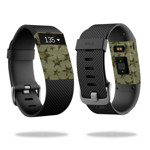 FITCHARHR-Army Star Skin for Fitbit Charge HR Cover Sticker Watch - Army Star -  MightySkins