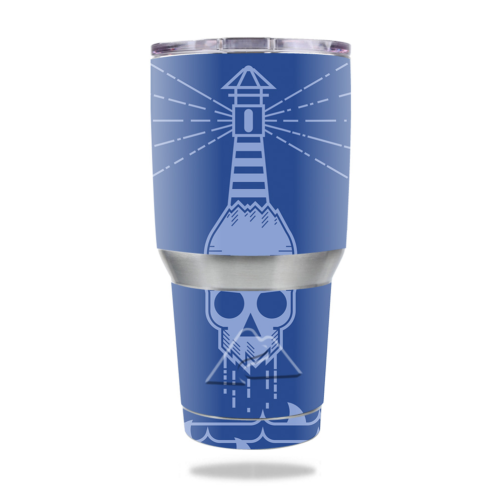 Picture of MightySkins OZTUM30-Danger Sea Skin for Ozark Trail 30 oz Tumbler - Danger Sea