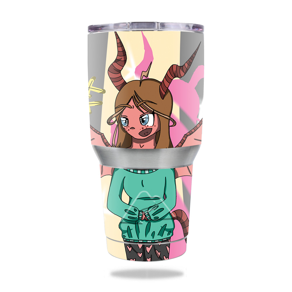 Picture of MightySkins OZTUM30-Demon Child Skin for Ozark Trail 30 oz Tumbler - Demon Child