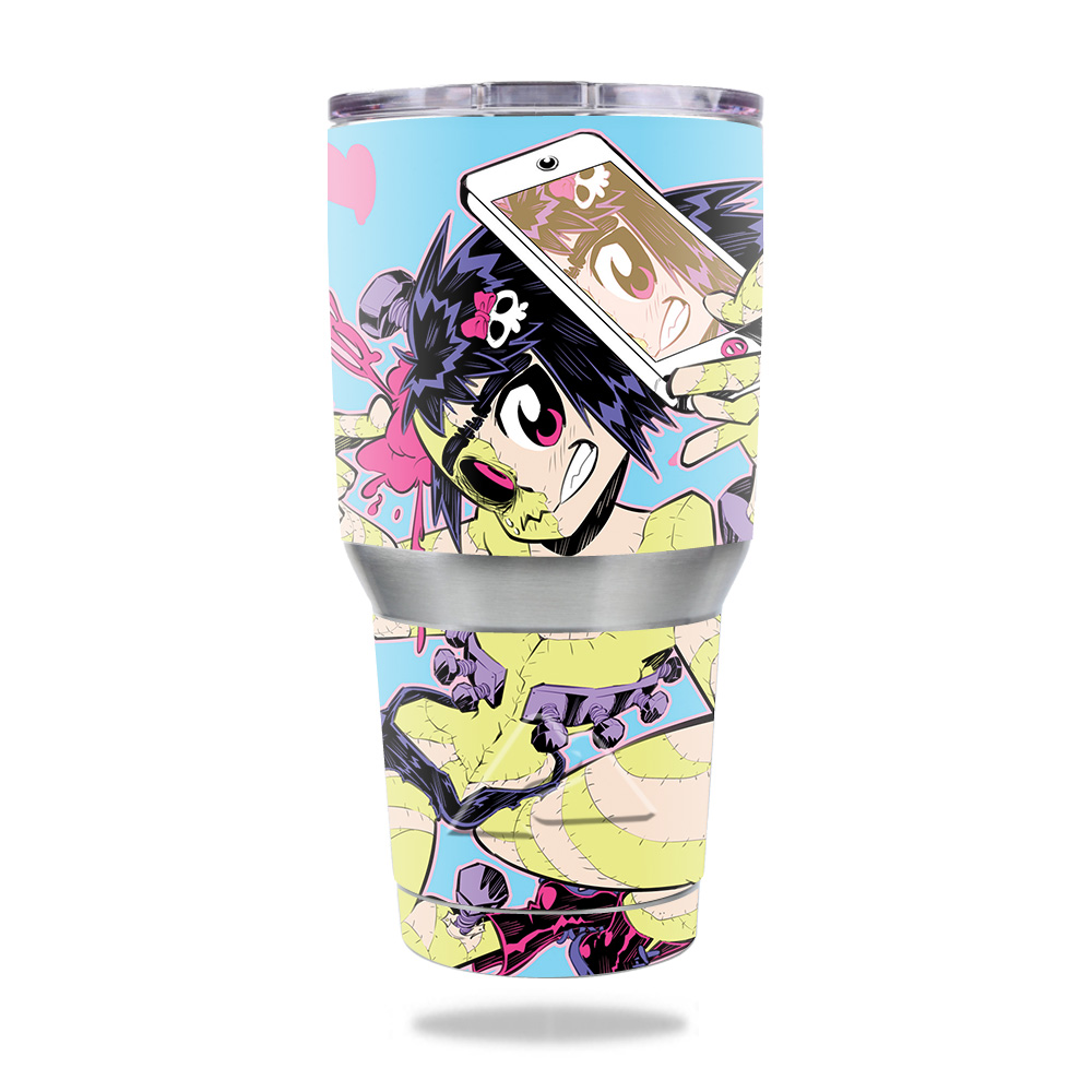 Picture of MightySkins OZTUM30-Frankenstein Selfie Skin for Ozark Trail 30 oz Tumbler - Frankenstein Selfie