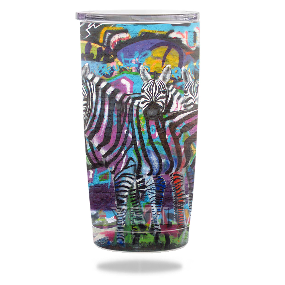 Picture of MightySkins YERAM20-Zebra Gang Skin for Yeti 20 oz Tumbler - Zebra Gang