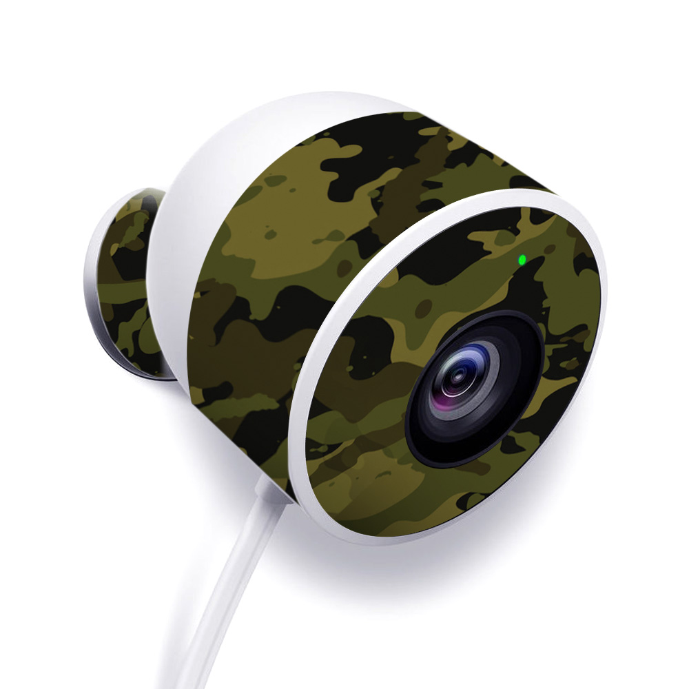 NECAOUT-Green Camouflage Skin for Nest Cam Outdoor Security Camera - Green Camouflage -  MightySkins